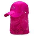 Gorra Plegable UV Con Cubierta Facial/Cuello