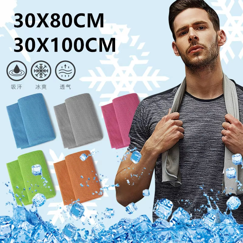 Toalla De Hielo Refrescante De Microfibra Para Deporte