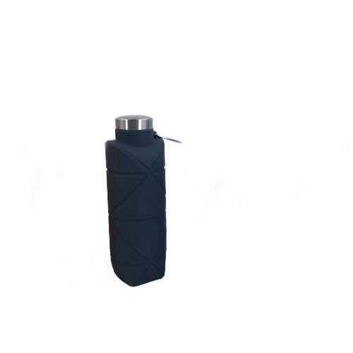 Botella De Agua Plegable De Silicona, Forma Diamante
