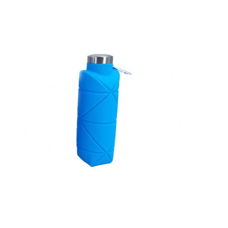 Botella De Agua Plegable De Silicona, Forma Diamante