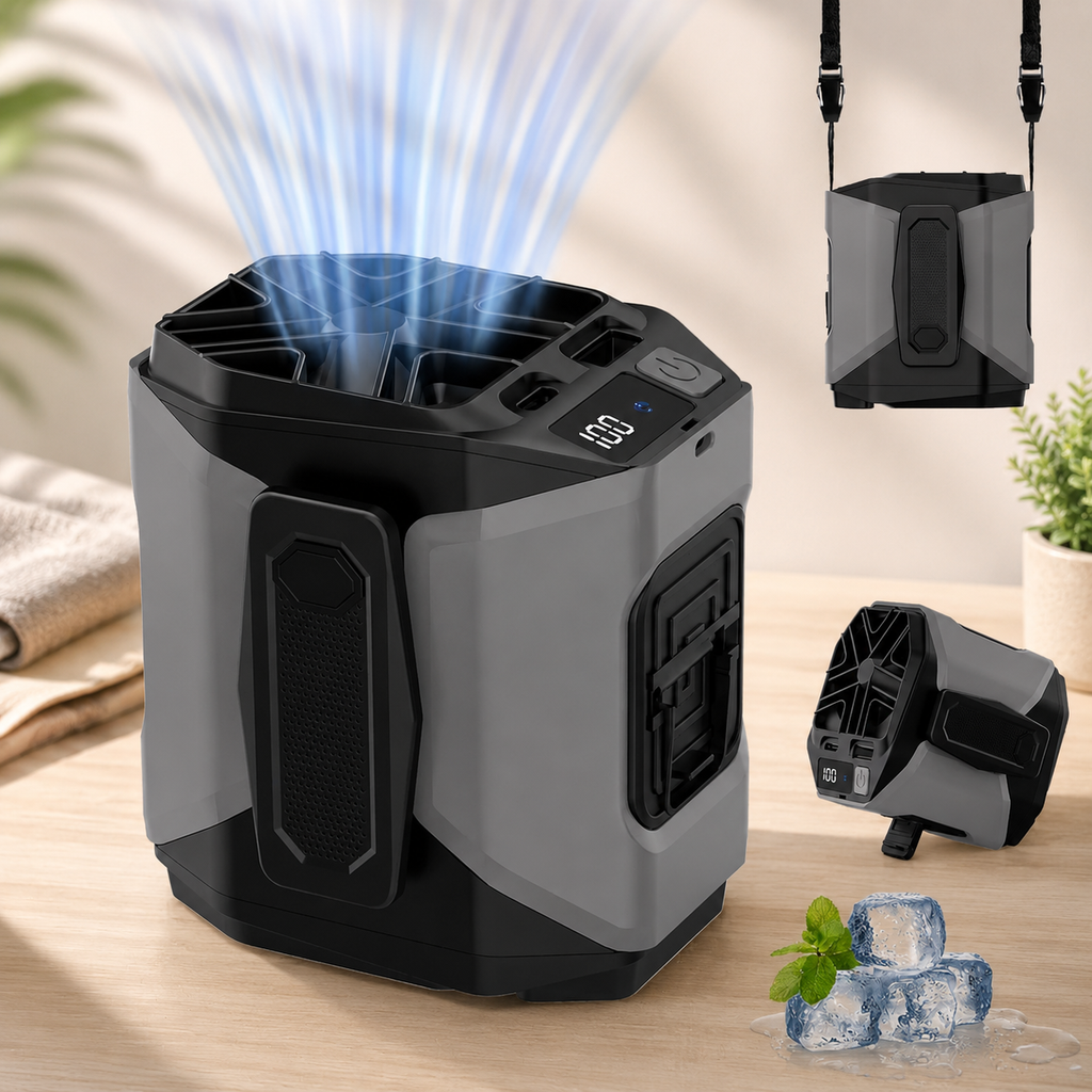 Ventilador De Cintura 20.000Mah, 5 Velocidades, Ligero, 40H Autonomía